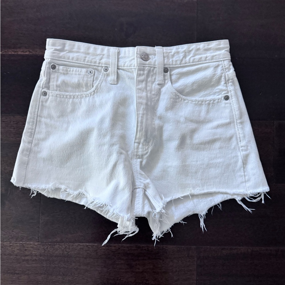 Madewell Women's White Denim Shorts